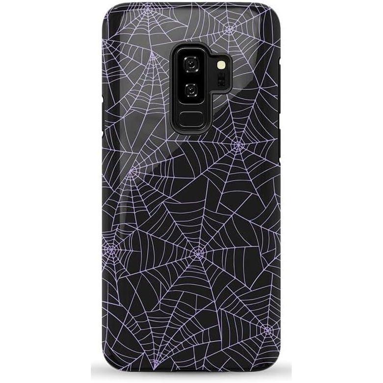 imageCasely Galaxy S9 Plus Case  Midnight Web  Spider Web  Essential Slim DualLayer Protective DesignMidnight Web  Spider Web