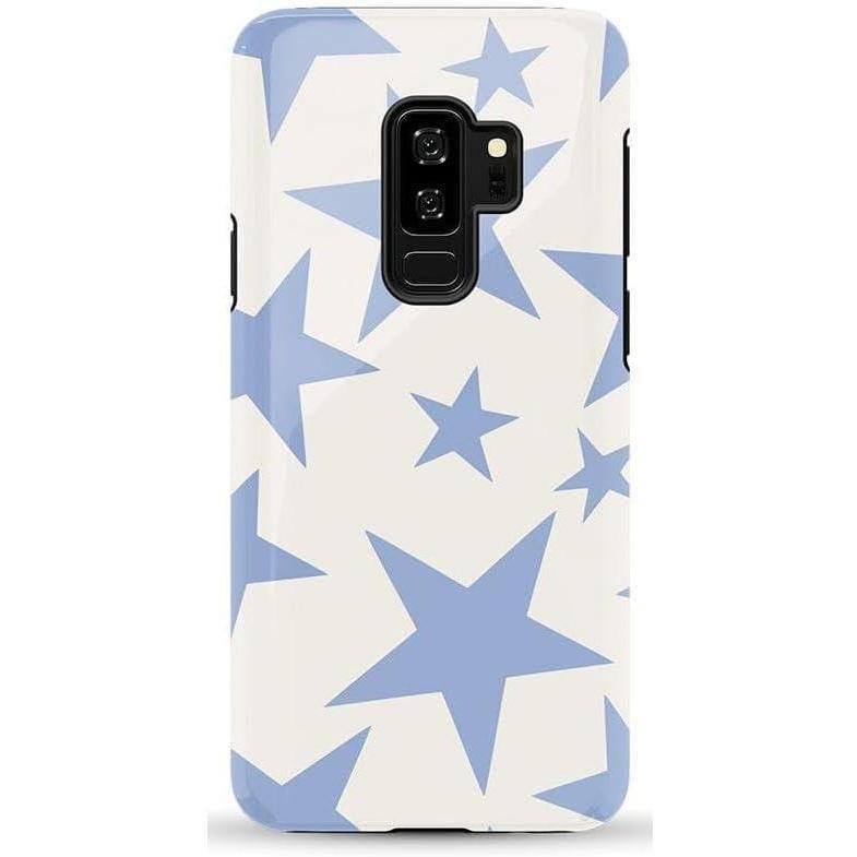 imageCasely Galaxy S9 Plus Case  Midnight Web  Spider Web  Essential Slim DualLayer Protective DesignStars Align  Blue  White Stars