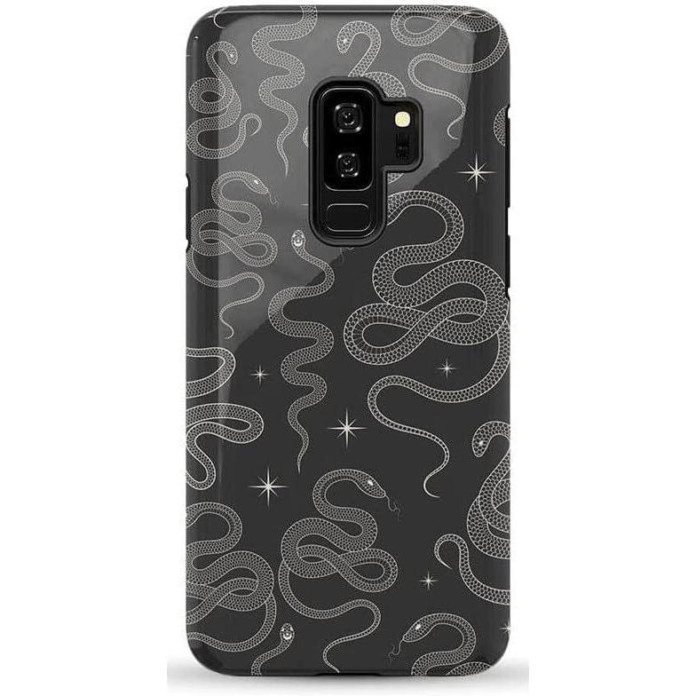imageCasely Galaxy S9 Plus Case  Midnight Web  Spider Web  Essential Slim DualLayer Protective DesignWere Ready For It  Black Serpent