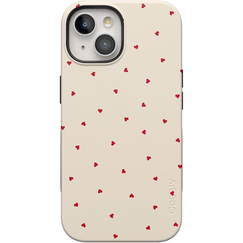 imageCasely iPhone 15 Plus Case  Outside The Lines Crayola Marker Case  Bold Compatible with MagSafeBe Mine  Tiny Hearts