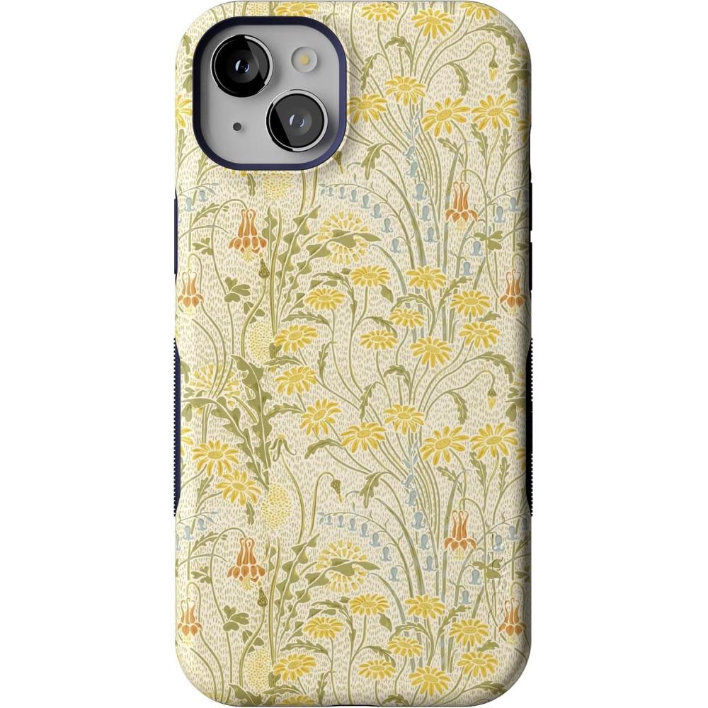 imageCasely iPhone 15 Plus Case  Outside The Lines Crayola Marker Case  Bold Compatible with MagSafeBoho Blooms  Golden Floral