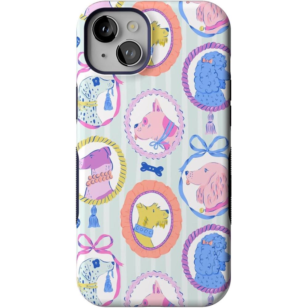 imageCasely iPhone 15 Plus Case  Outside The Lines Crayola Marker Case  Bold Compatible with MagSafeChateau Pups  French Dog