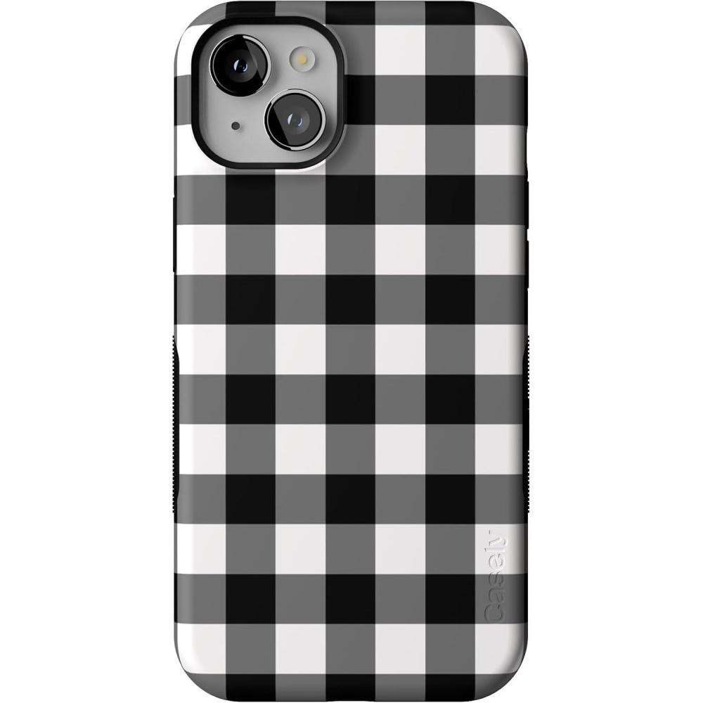 imageCasely iPhone 15 Plus Case  Outside The Lines Crayola Marker Case  Bold Compatible with MagSafeCheck Me Out  Checkerboard
