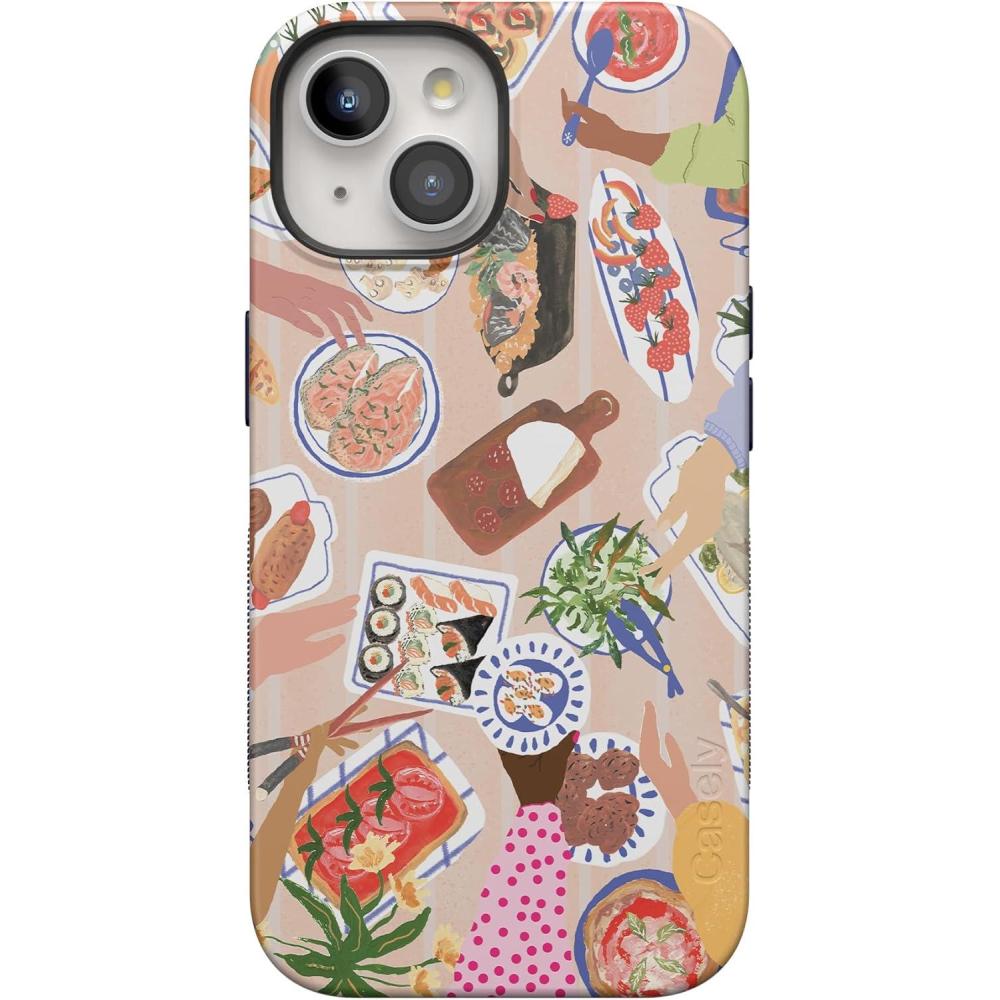 imageCasely iPhone 15 Plus Case  Outside The Lines Crayola Marker Case  Bold Compatible with MagSafePicnic Party  Painted Collage