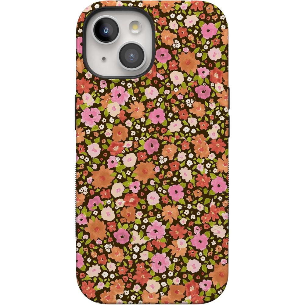imageCasely iPhone 15 Plus Case  Outside The Lines Crayola Marker Case  Bold Compatible with MagSafeRustic Roses  Boho Bouquet