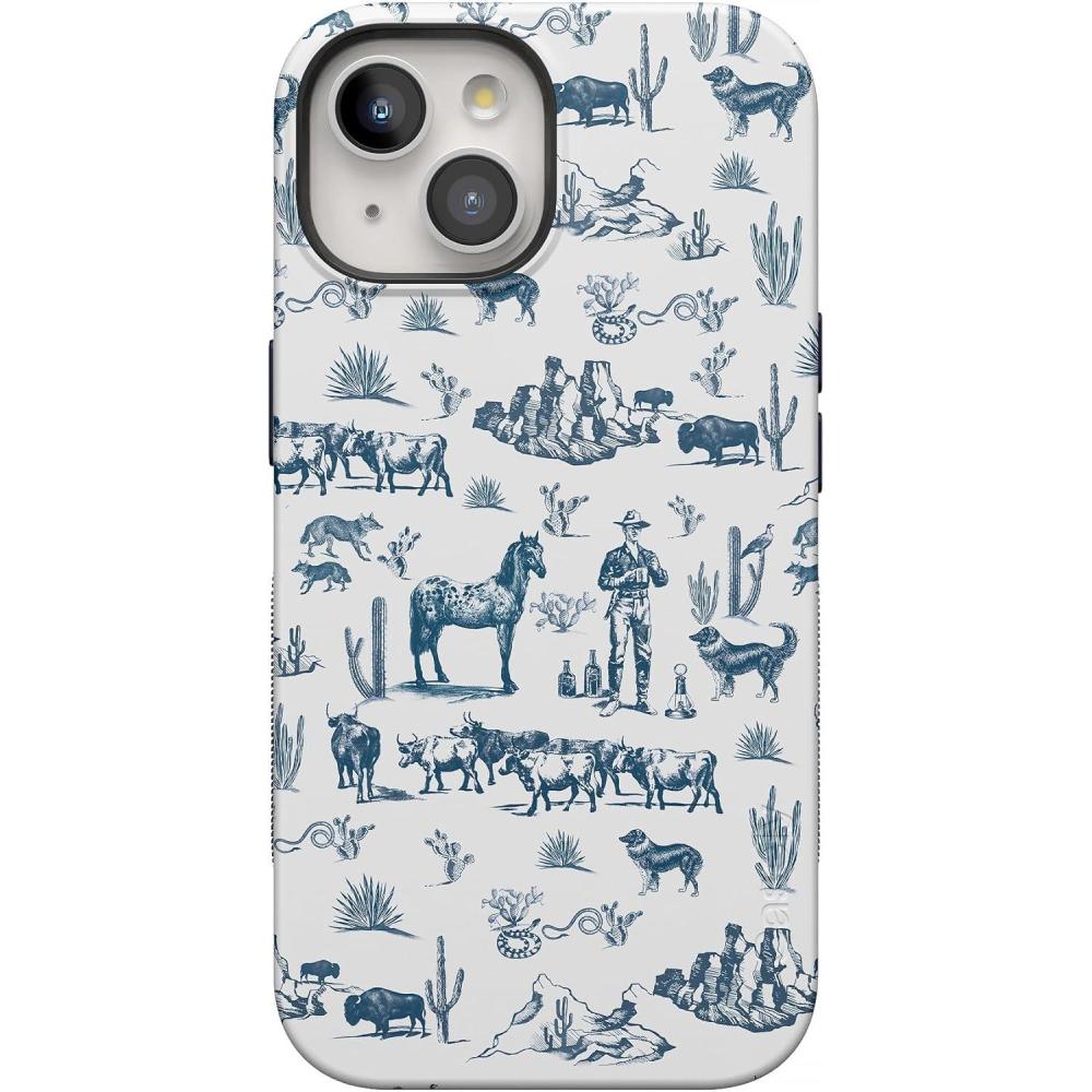 imageCasely iPhone 15 Plus Case  Outside The Lines Crayola Marker Case  Bold Compatible with MagSafeWild West Adventure  Desert