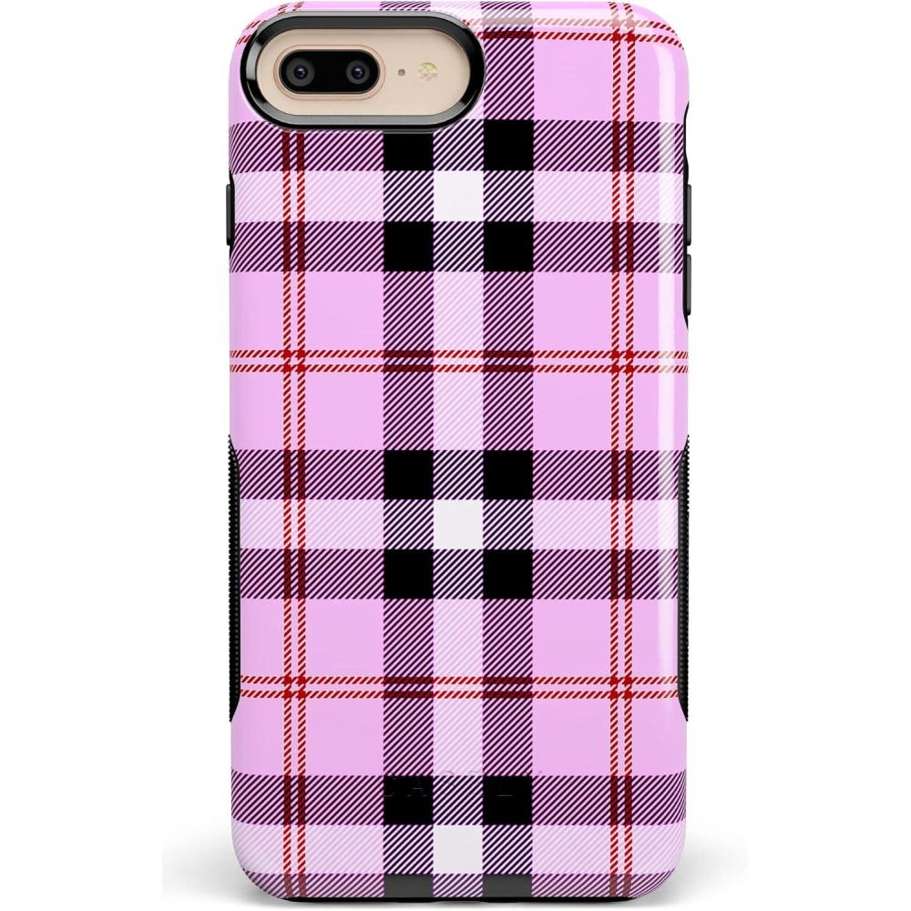 imageCasely iPhone 678 Plus Case  Make Your Mark  Crayola Paint CaseAs if Light Purple Plaid