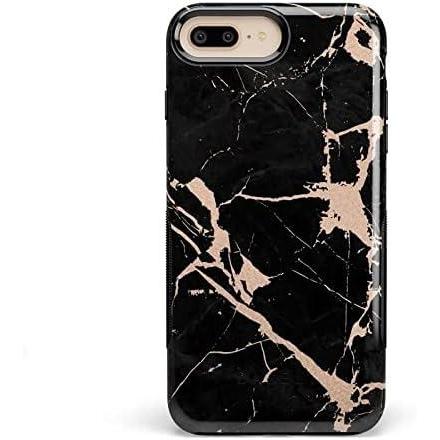 imageCasely iPhone 678 Plus Case Make Your Mark Crayola Paint CaseCracked Rose Gold Black Marble
