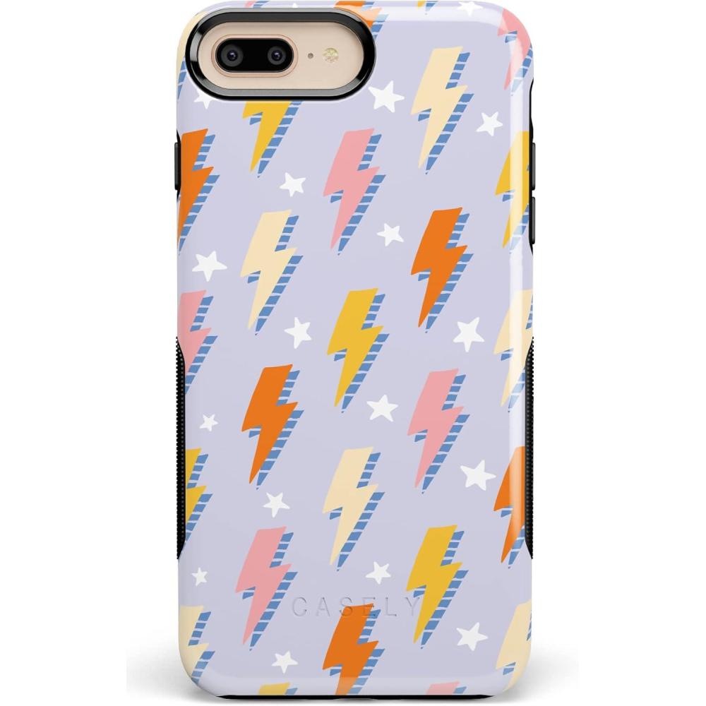 imageCasely iPhone 678 Plus Case  Make Your Mark  Crayola Paint CaseIn a Flash  Lightning Bolt