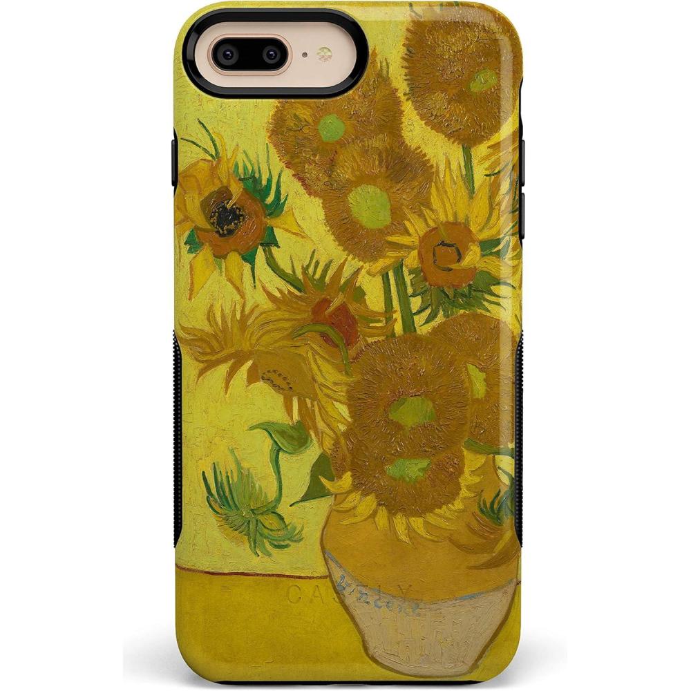 imageCasely iPhone 678 Plus Case  Make Your Mark  Crayola Paint CaseVan Gogh  Sunflowers  Floral