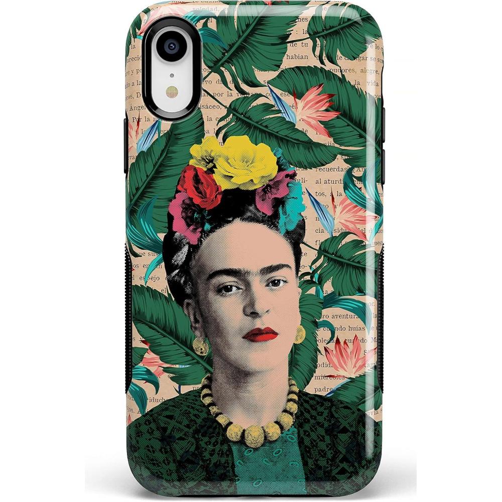 imageCasely iPhone XR Case  Make Your Mark  Crayola Paint CaseFrida Kahlo  Find Your Muse  Portrait Floral