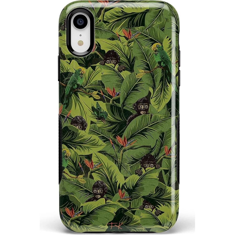 imageCasely iPhone XR Case  Make Your Mark  Crayola Paint CaseFrida Kahlo  Sneaky Monkeys  Jungle Floral