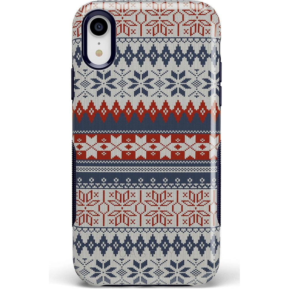 imageCasely iPhone XR Case  Make Your Mark  Crayola Paint CaseSweater Weather  Holiday Knit