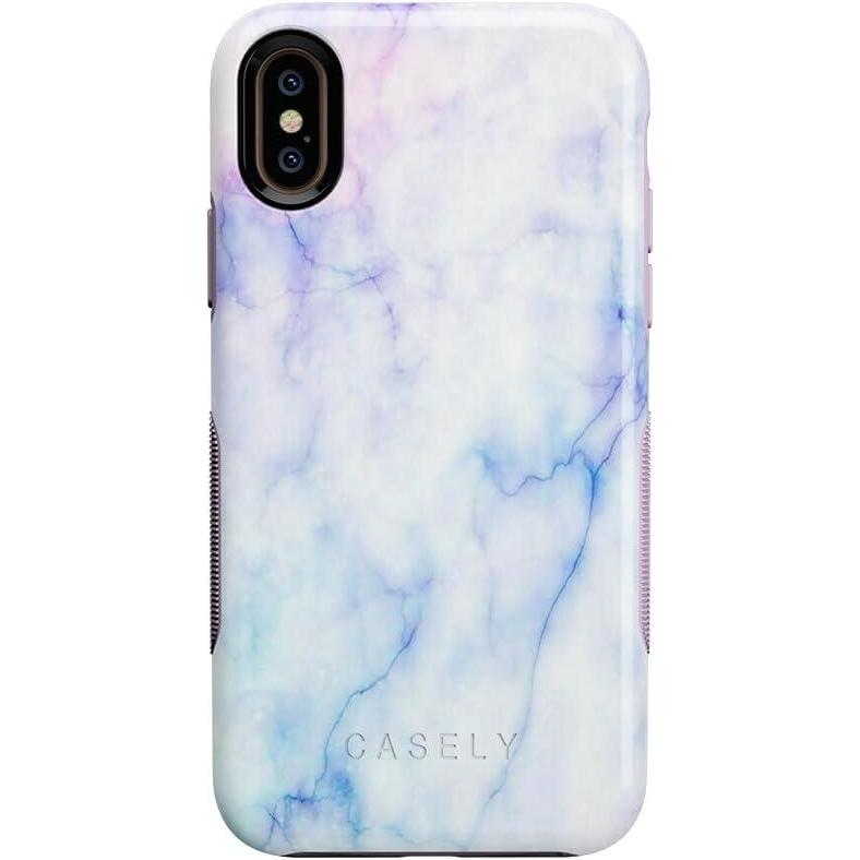 imageCasely iPhone Xs Max Case  Make Your Mark  Crayola Paint CaseBlue  Purple Cotton Candy Marble