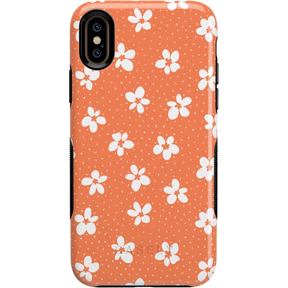 imageCasely iPhone Xs Max Case  Make Your Mark  Crayola Paint CaseFlower My World  Burnt Orange Floral