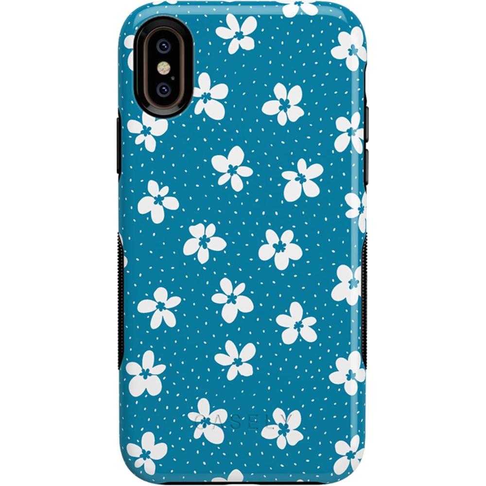imageCasely iPhone Xs Max Case  Make Your Mark  Crayola Paint CaseFlower My World  Ocean Blue Floral