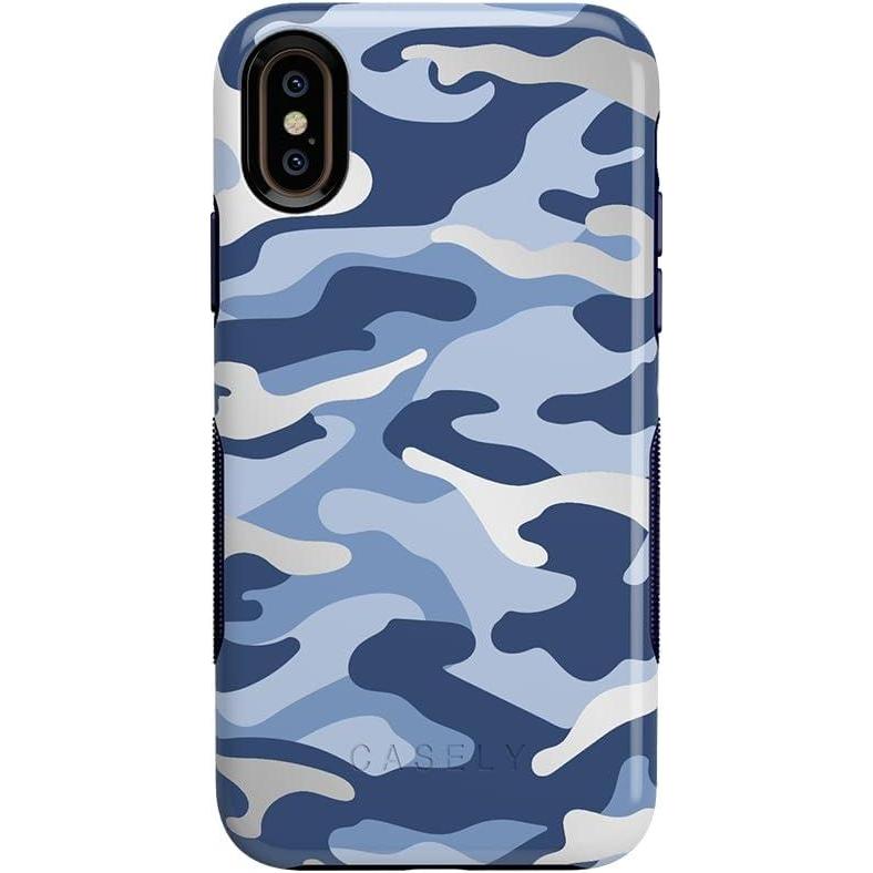 imageCasely iPhone Xs Max Case  Make Your Mark  Crayola Paint CaseIn Formation  Metallic Blue Camo