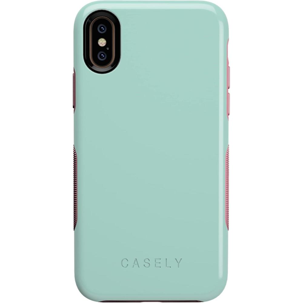 imageCasely iPhone Xs Max Case  Make Your Mark  Crayola Paint CaseMint Green on Pink