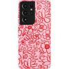 imageCasely Galaxy S21 Ultra Case  Amalfi Aperitivo  Dolce Vita  Essential Slim DualLayer Protective DesignBlush Garden  Floral Doodle