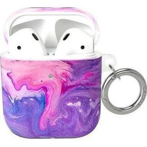 Casely AirPods 1 & 2 Case | Outside The Lines | Crayola Marker(Tie Dying Over You | Purple Marble)