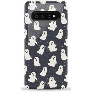 Casely Galaxy S10 Case | Seeing Stars | Red, White & Blue | Essential Slim Dual-Layer Protective Design(All Boos No Bite | Friendly Ghost)