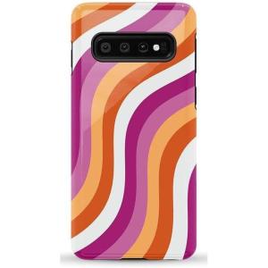 Casely Galaxy S10 Case | Seeing Stars | Red, White & Blue | Essential Slim Dual-Layer Protective Design(All for Love | Pride)
