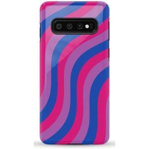 Casely Galaxy S10 Case | Seeing Stars | Red, White & Blue | Essential Slim Dual-Layer Protective Design(Love Wins | Pride)