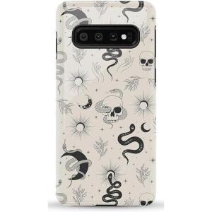 Casely Galaxy S10 Case | Seeing Stars | Red, White & Blue | Essential Slim Dual-Layer Protective Design(No Further Explanation | Snakes & Skulls)