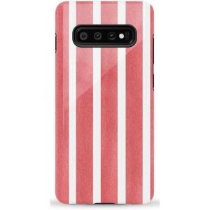 Casely Galaxy S10 Plus Case | That’s Amore | Valentine’s | Essential Slim Dual-Layer Protective Design(East Coast Summer | Red Stripes)