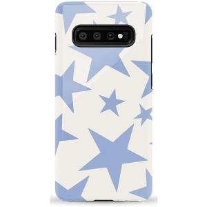 Casely Galaxy S10 Plus Case | That’s Amore | Valentine’s | Essential Slim Dual-Layer Protective Design(Stars Align | Blue & White Stars)