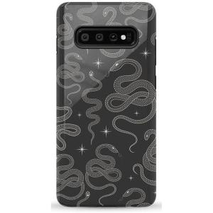 Casely Galaxy S10 Plus Case | That’s Amore | Valentine’s | Essential Slim Dual-Layer Protective Design(We’re Ready For It | Black Serpent)