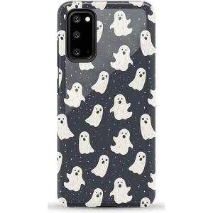 Casely Galaxy S20 Case | Be Mine | Tiny Hearts | Essential Slim Dual-Layer Protective Design(All Boos No Bite | Friendly Ghost)