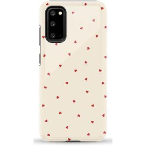Casely Galaxy S20 Case | Be Mine | Tiny Hearts | Essential Slim Dual-Layer Protective Design(Be Mine | Tiny Hearts)