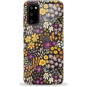 Casely Galaxy S20 Case | Be Mine | Tiny Hearts | Essential Slim Dual-Layer Protective Design(Falling for You | Plum Floral)
