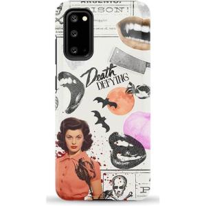 Casely Galaxy S20 Case | Be Mine | Tiny Hearts | Essential Slim Dual-Layer Protective Design(If You Dare | Horror Collage)