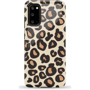 Casely Galaxy S20 Case | Be Mine | Tiny Hearts | Essential Slim Dual-Layer Protective Design(Into the Wild | Leopard Print)