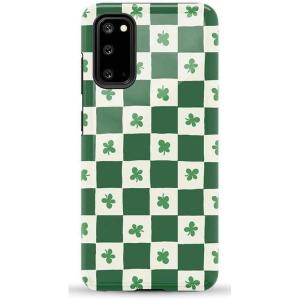 Casely Galaxy S20 Case | Be Mine | Tiny Hearts | Essential Slim Dual-Layer Protective Design(Lucky You | Shamrock)