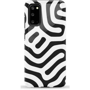 Casely Galaxy S20 Case | Be Mine | Tiny Hearts | Essential Slim Dual-Layer Protective Design(Maze | High Contrast Design)