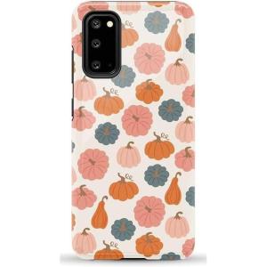 Casely Galaxy S20 Case | Be Mine | Tiny Hearts | Essential Slim Dual-Layer Protective Design(Oh My Gourd | Pumpkin Patch)