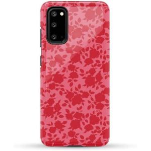 Casely Galaxy S20 Case | Be Mine | Tiny Hearts | Essential Slim Dual-Layer Protective Design(Rose Garden | Red Aesthetic)