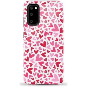 Casely Galaxy S20 Case | Be Mine | Tiny Hearts | Essential Slim Dual-Layer Protective Design(XOXO | Candy Hearts)