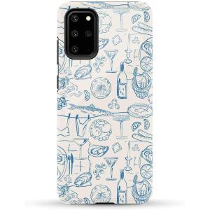Casely Galaxy S20 Plus Case | Current Mood | Cow Print | Essential Slim Dual-Layer Protective Design(Amalfi Aperitivo | Dolce Vita)