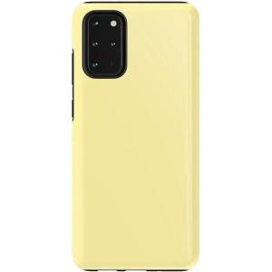 Casely Galaxy S20 Plus Case | Current Mood | Cow Print | Essential Slim Dual-Layer Protective Design(Butter Me Up | Butter Yellow)