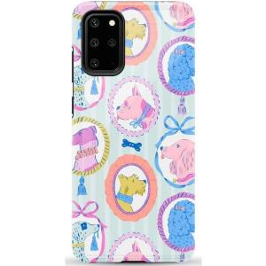 Casely Galaxy S20 Plus Case | Current Mood | Cow Print | Essential Slim Dual-Layer Protective Design(Chateau Pups | French Dog)