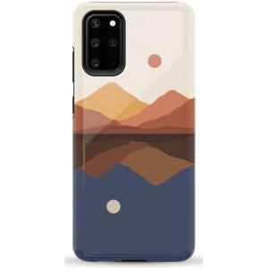 Casely Galaxy S20 Plus Case | Current Mood | Cow Print | Essential Slim Dual-Layer Protective Design(Opposites Attract | Day & Night Colorblock)