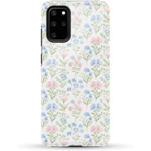 Casely Galaxy S20 Plus Case | Current Mood | Cow Print | Essential Slim Dual-Layer Protective Design(Pastel Garden | Sunday Best)