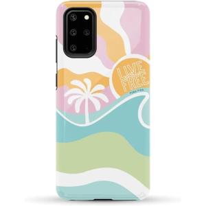 Casely Galaxy S20 Plus Case | Current Mood | Cow Print | Essential Slim Dual-Layer Protective Design(Pura Vida | Tropical Dreams)