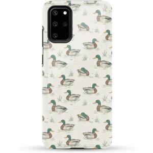 Casely Galaxy S20 Plus Case | Current Mood | Cow Print | Essential Slim Dual-Layer Protective Design(The Boyfriend Collection | Mallard & Co.)