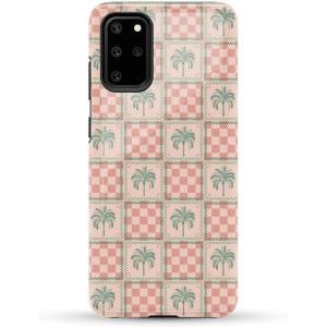 Casely Galaxy S20 Plus Case | Current Mood | Cow Print | Essential Slim Dual-Layer Protective Design(The Social Club | Palm Beach)