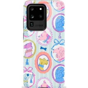 Casely Galaxy S20 Ultra Case | Romance Novel | Moody Floral | Essential Slim Dual-Layer Protective Design(Chateau Pups | French Dog)